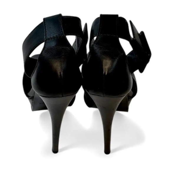 Yves Saint Laurent Women's Black Courts Platform High Heels size 39 - Picture 7 of 7